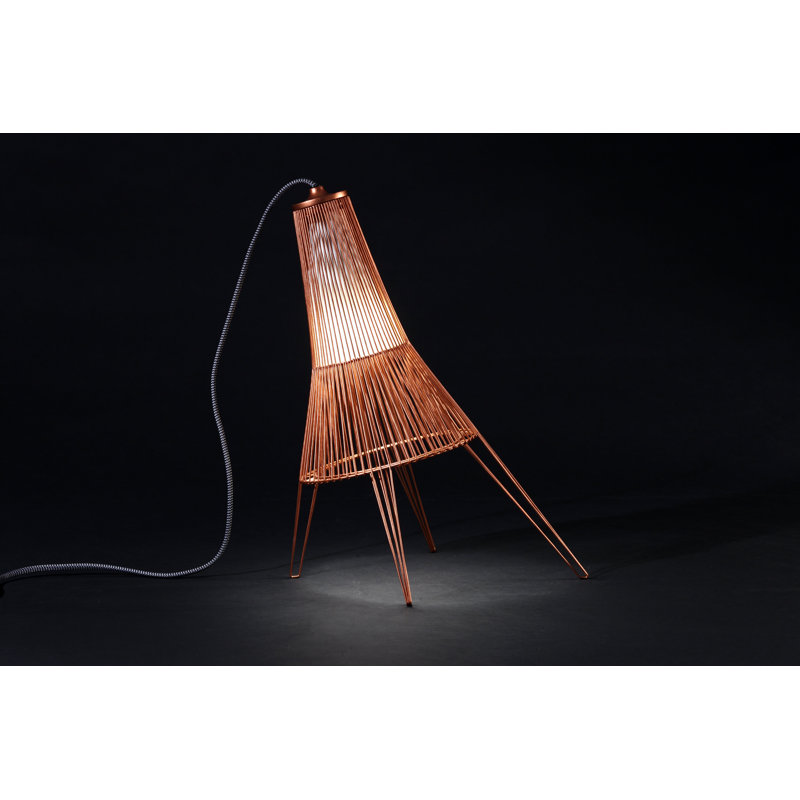 Schema Desk Table Lamp, Copper, 23.5" H x 18.5" W x 17.25" D