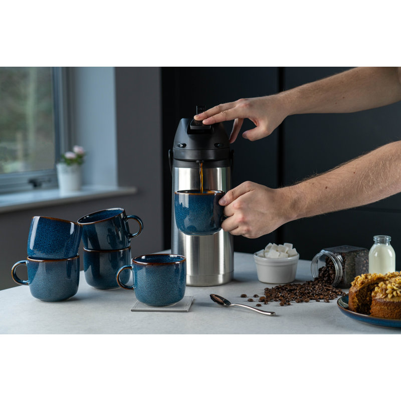 Pioneer Airpots Stainless Steel Coffee Dispenser Conference Event Flask, 1.9 Litres, Silver