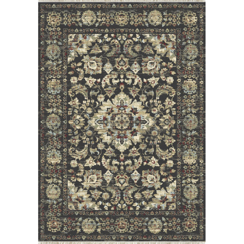 Tapis gris foncé Ngo, Rectangle 3 pi 6 po x 5 pi 6 po