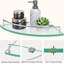 Tablettes flottantes en verre pour salle de bain