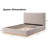 Aspen Wood Base Upholstered Boucle Platform Bed-114509196-114509198