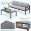 Aluminum Patio Furniture Set With Waterproof Cover