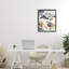 Flowing Stippled Brushstrokes Floating Frame, design by Lisa Ridgers-1383178983-1383178979