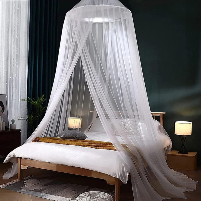 Mosquito Net, Bed Canopy Mosquito Net for Single Bedroom Kids Insect Net Protection, White