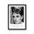 Polaroid Style B&W Icon Audrey Hepburn Some People Dream Non-Dated by Vouvart - Single Picture Frame Memorabilia