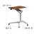 Mobile Sit-Down, Stand-Up Ergonomic Computer Desk-1030599078