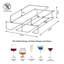 Hanging Wine Glass Rack in Chrome