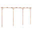 Pergola Bamboo 385X40x205 Cm
