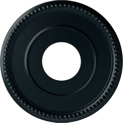 Endurathane Bradford Ceiling Medallion, 12 1/2"OD x 3 7/8"ID x 3/4"P (Fits Canopies up to 6 5/8"), Hand-Painted Night Shade Finish