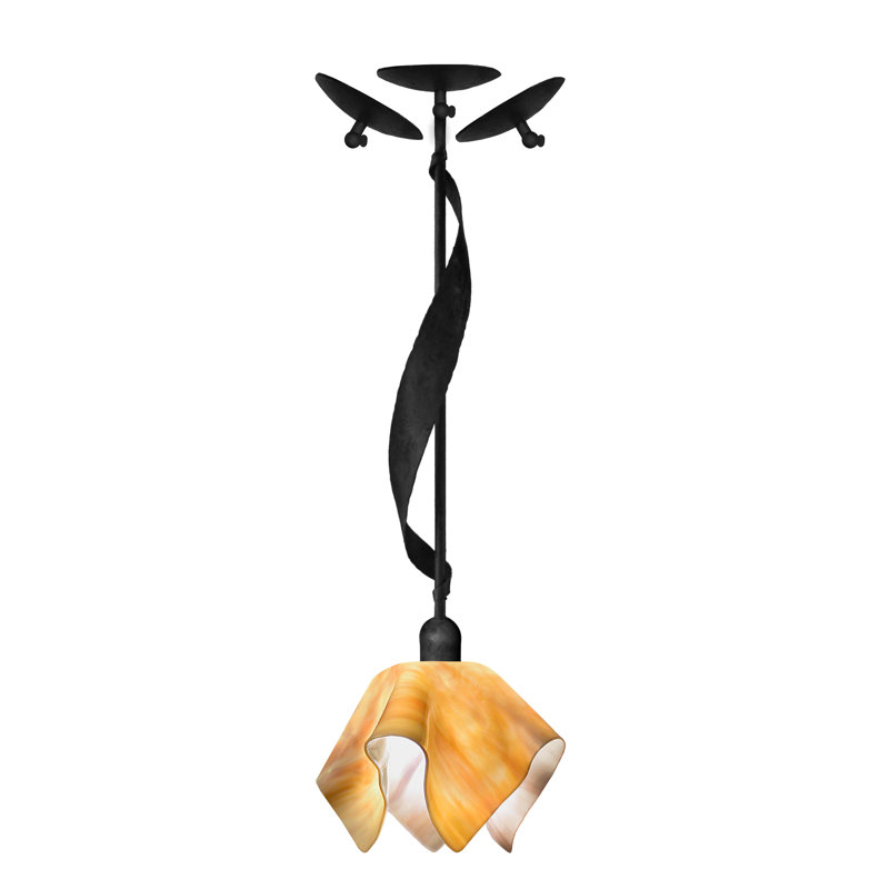 Sapin 1 - Light Unique/Statement Pendant, Bisque, Black