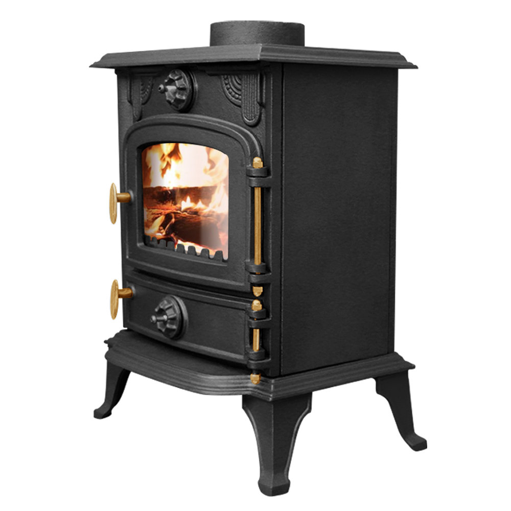 Knollview 5KW Multifuel Log Wood Burner Fireplace Freestanding Stove
