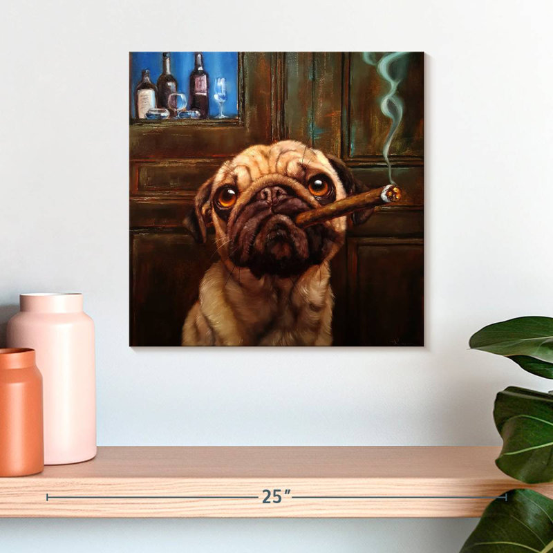 Ketti Uptown Pug, 16" H x 16" W