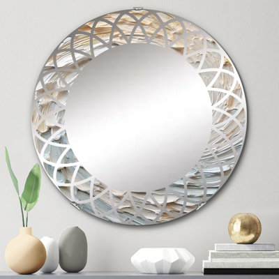 Round Wall Mirror, Decorative Modern Accent Mirror - Annicchiarico
