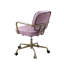 Chaise de bureau en cuir rose - coussin de 3 po d'épaisseur, densité de mousse D6,5, plancher de 16 à 19 po, largeur de siège de 20 po, profondeur de 19 po, hauteur de 19 à 22 po, accoudoir de 26 po / 29 po, dossier de 16 po à 360 ° Fonction pivotante, réglable pour