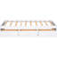 Lit simple blanc avec structure en bois massif et 3 espaces de rangement - pour une belle chambre fonctionnelle