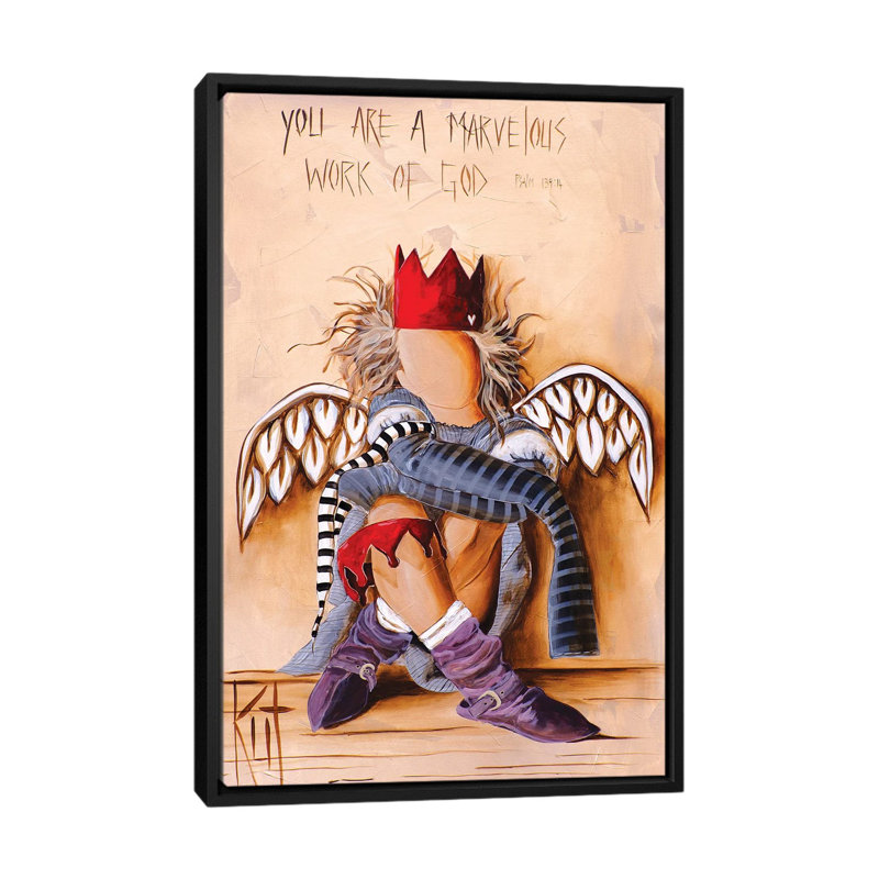 « You are merveilleux » par rut art Creations-impression d’art graphique, Pas de tapis, H 26 po x l 40 po x 1,5 po