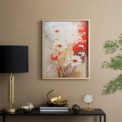 FLORAL Series CCXCV Framed Print - Solid Wood