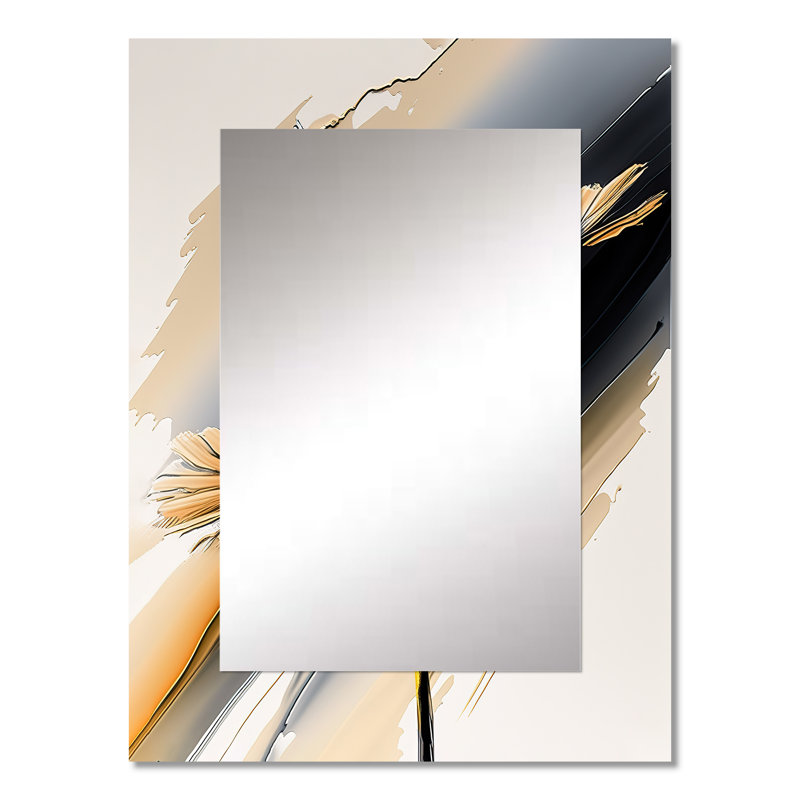 Hyperrealistic Daisy Flowers IV - Daisy Decorative Mirror, Traditional Wall Mirror, Printed Metal Art, 32" x 24"