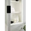 Armoire à pharmacie rectangulaire en bois avec miroir-1131232020