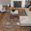 Tapis oriental en polypropylène rouge-762297089