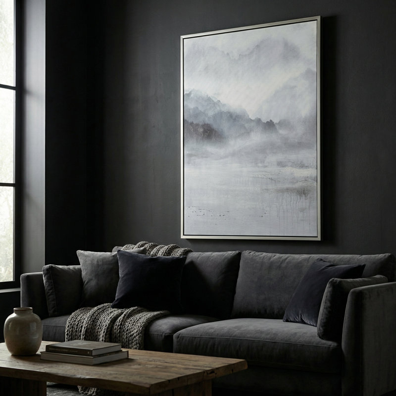 Art mural contemporain sur toile, "Shadows"