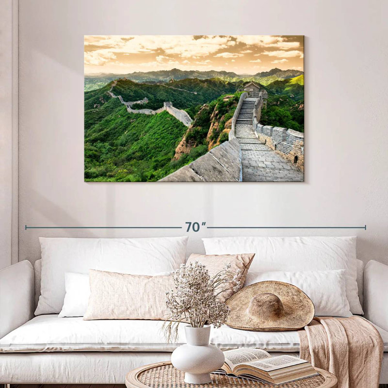 Ravi, grande muraille de Chine V, H 30 po x l 45 po