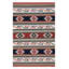 Tapis style sud-ouest en laine et coton tissé à plat Vannès-885426597