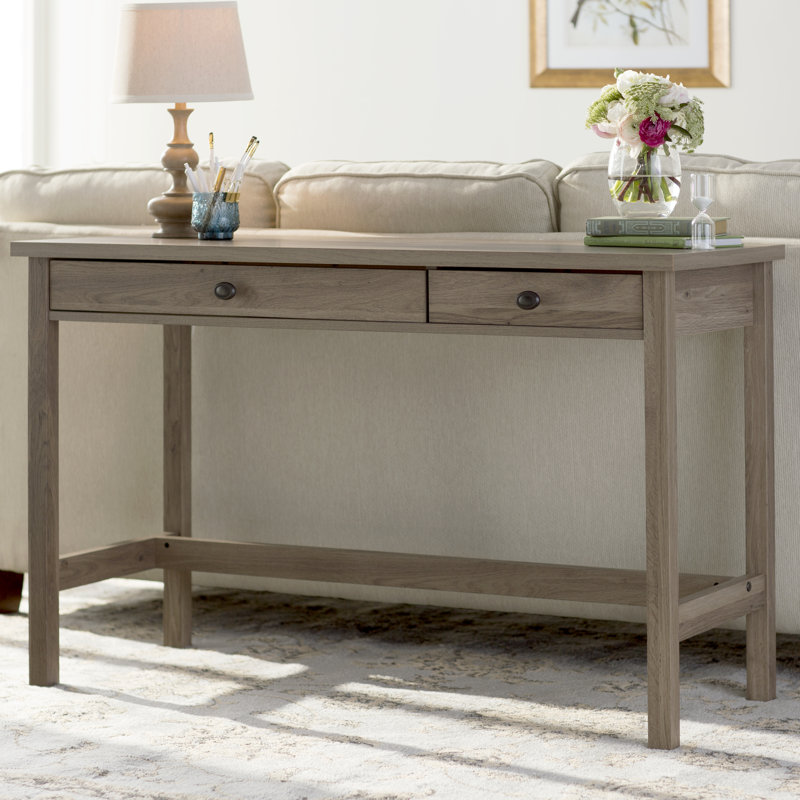 Appalachian Solid Wood Solid Wood Writing Desk, Salt Oak