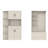 Multifunctional left-right combination hall cabinet (can be used separately) with storage and 4 hooks, storage cabinet/ hall tree 2 in 1 for living room, kitchen and hallway,antique Beige-954003220