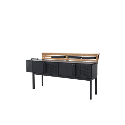Drop Kitchen Module With Teak Bar