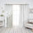 Fortuna Brockham Solid Tulle Overlay Room Darkening Grommet Curtain Panels-1636279539-1636324788