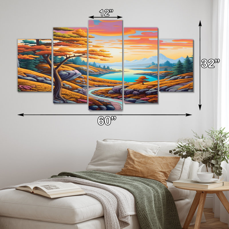 Ensemble de 5 décorations murales