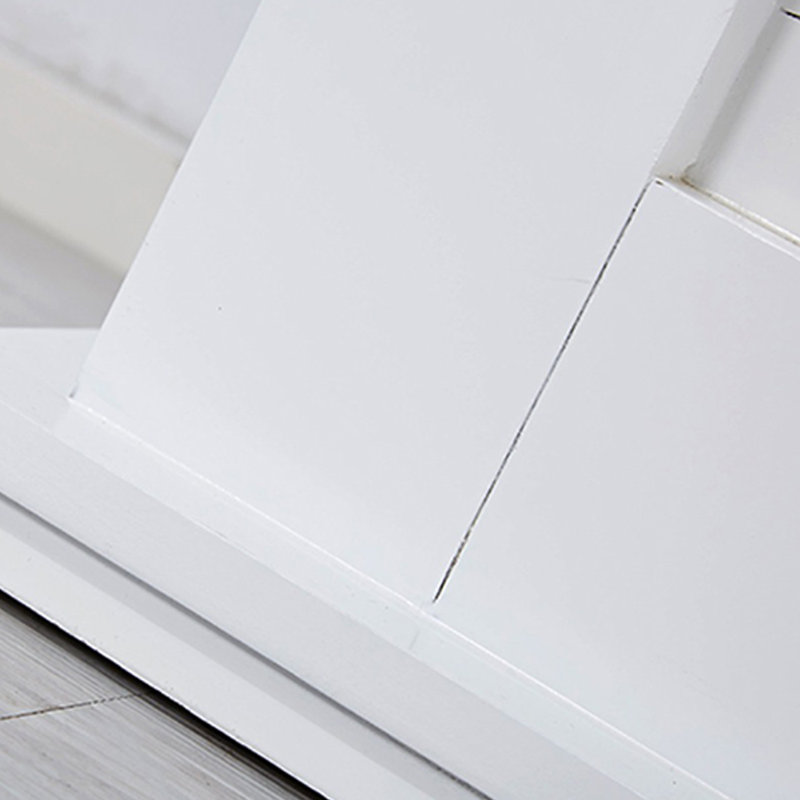 White Manufactured Wood Electric Fireplace