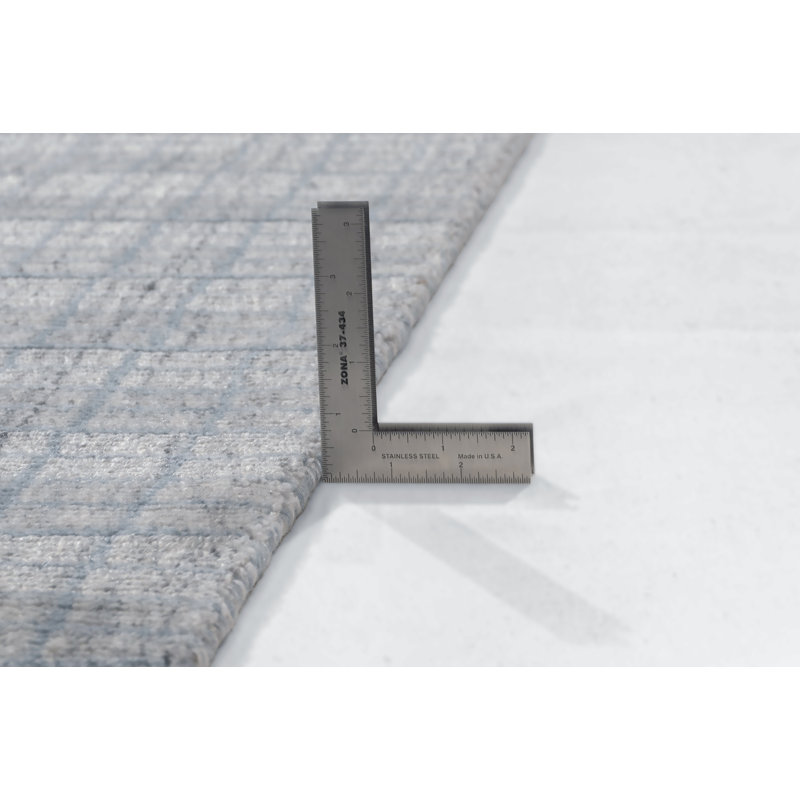 Hand Loomed Plaid Area Rug