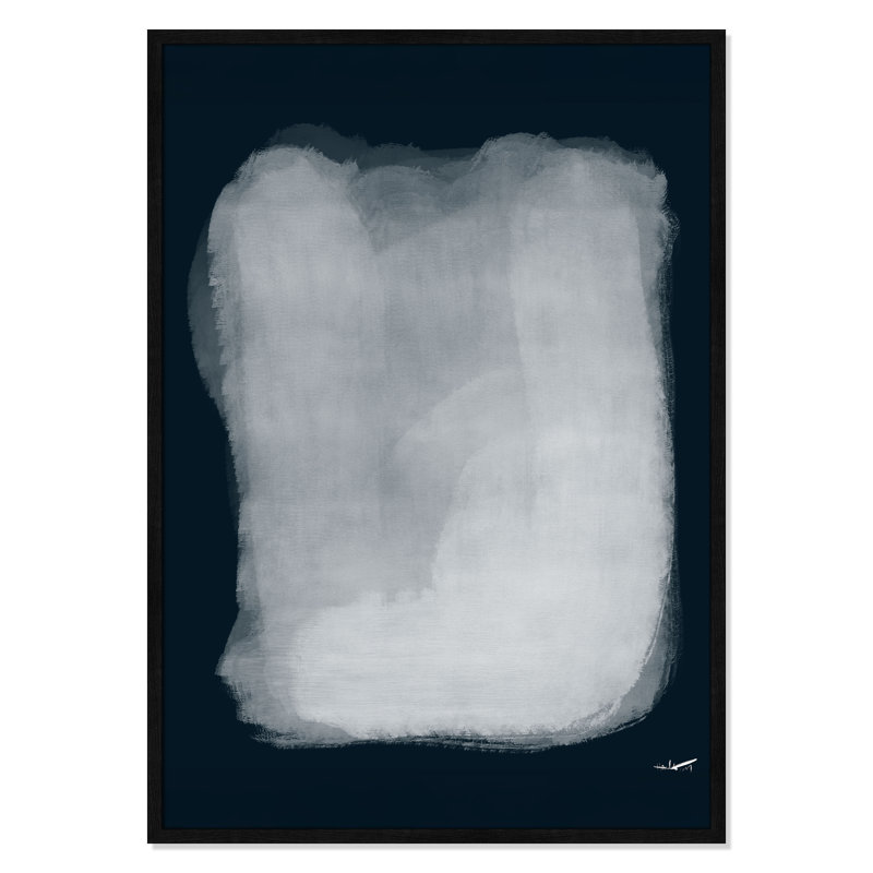 Calme 001, reproduction par A.Atelier, H 41,5 po x l 29,5 po x P 0,75 po, Impression encadrée noire sans passe-partout