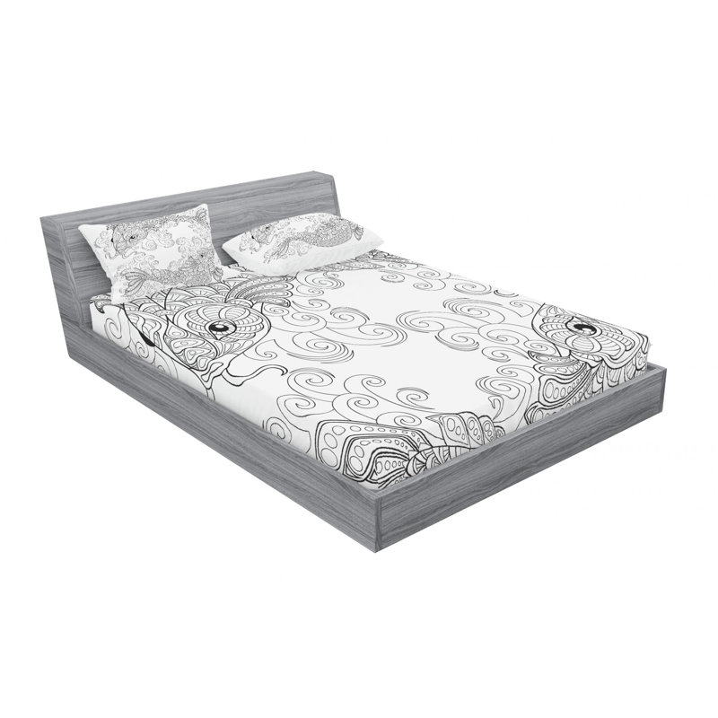 Microfiber Sheet Set, Queen Sheet Set + Fitted Sheet + 2 Pillowcases