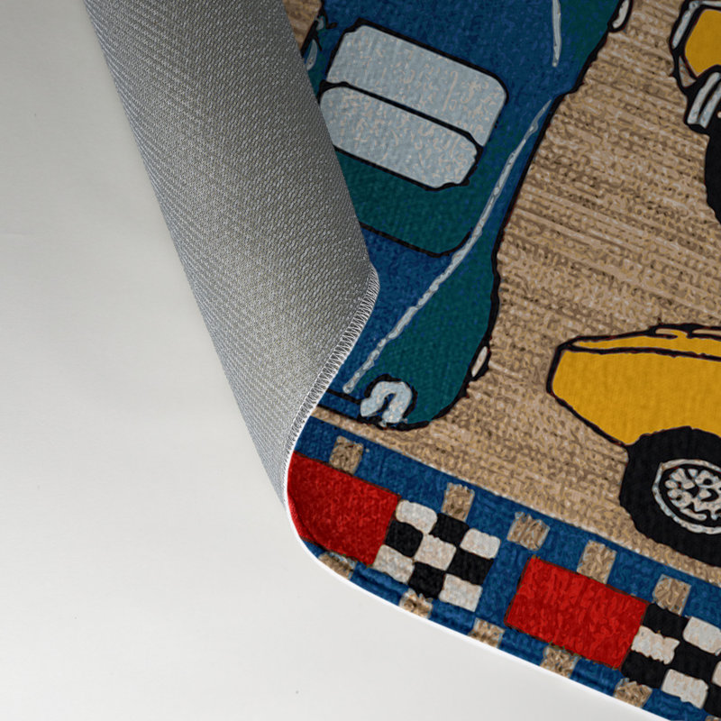 Tapis intérieur et extérieur beige Transport, Rectangle 5 pi x 7 pi