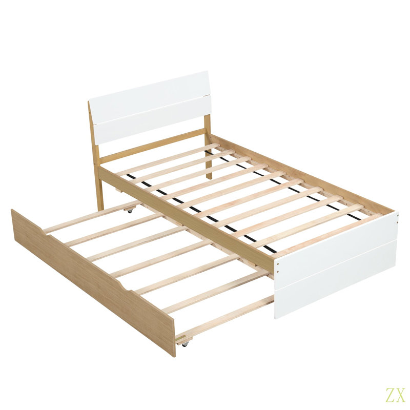 Cadre de lit simple moderne pour tête et pied de lit ultrabrillants