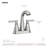 Moen Halle 4 in. Centerset 2-Handle Bathroom Faucet in Spot Resist with Spring-Loaded Drain Assembly-134433764