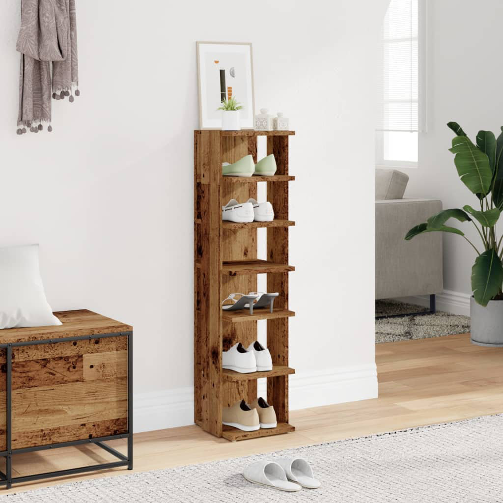 Ebern Designs Chipboard 6 Pair Shoe Rack & Reviews | Wayfair.co.uk