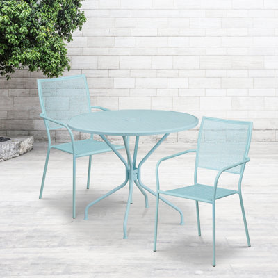 Ensemble de table de patio intérieur et extérieur 35,25 po Amaaya