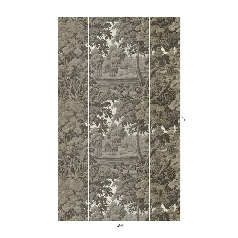 PLANTASIA Wallpaper - Cedar 9'10" - full height wallpaper
