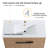 Keyvan Freestanding Bathroom Vanity with Sink, Floor Standing Vanity with 2 Doors and Ceramic Basin Sink Top-1617359108-1617359106