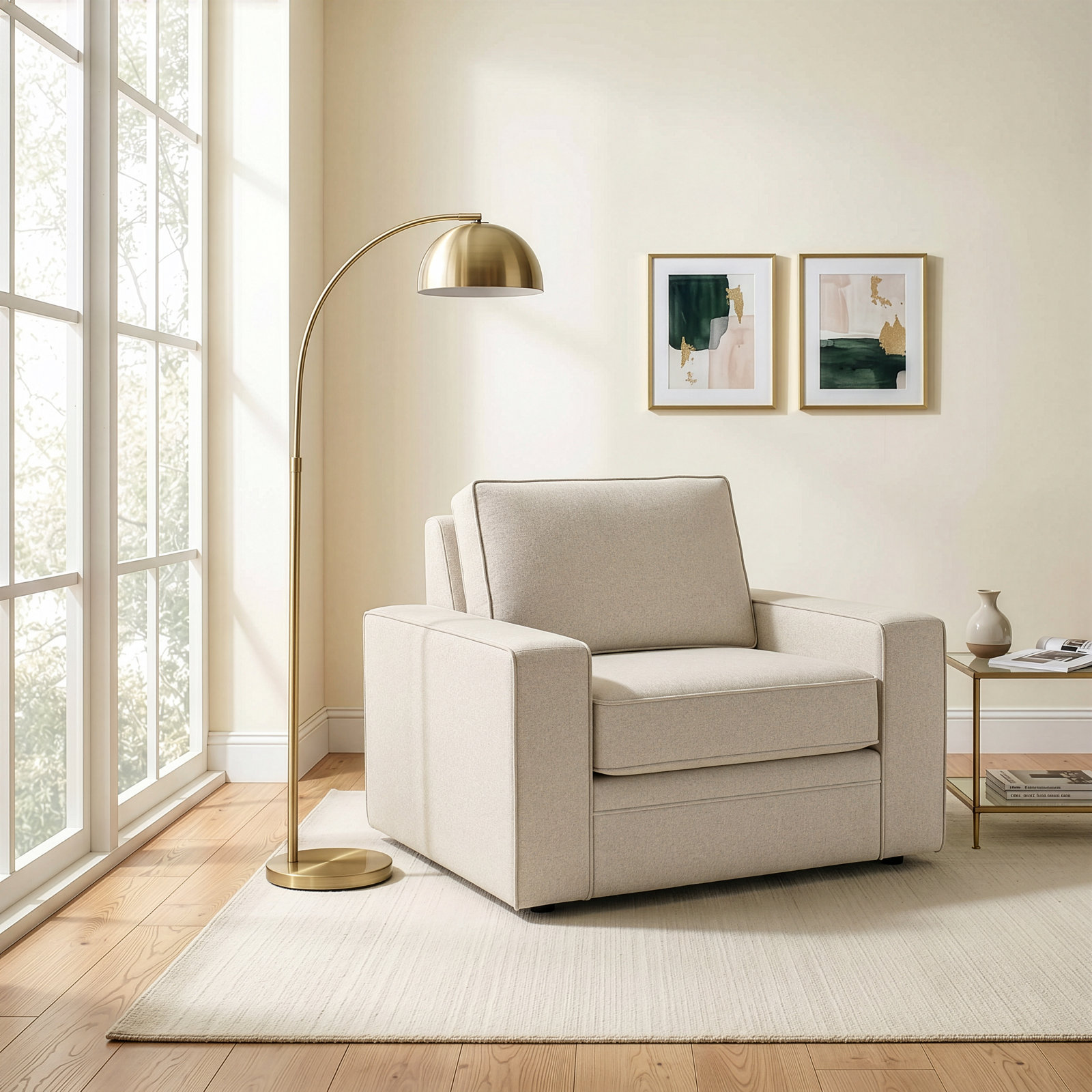 Miranda Armchair, Macarena Light Gray