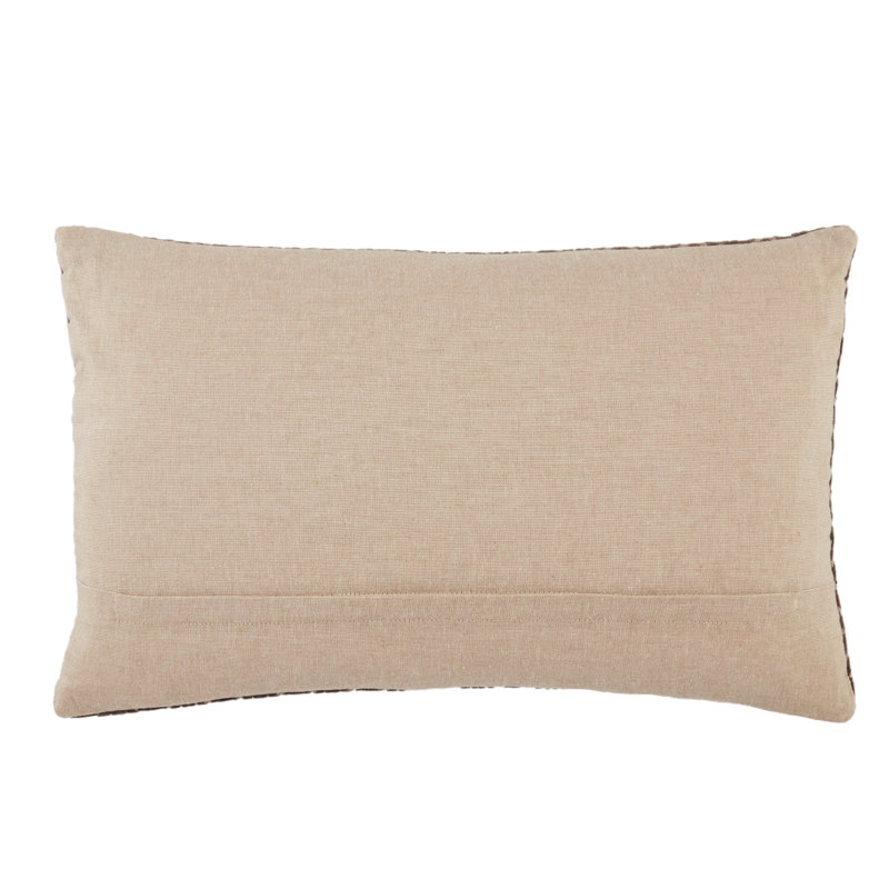 Ryans Modern Cotton Velvet Lumbar Pillow in Dark Taupe