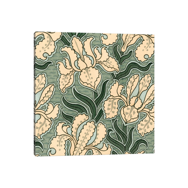 Nouveau Textile Motif II - Wrapped Canvas Print, 30.48 cm H x 30.48 cm W