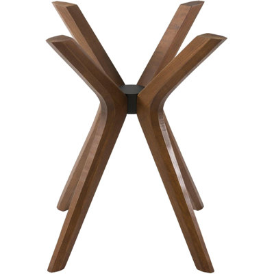 Base de table de salle à manger en bois de hêtre moderne noyer Mid-Century