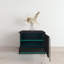 Table de chevet 18 po avec éclairage DEL Bozarth, finition brillante-810745370