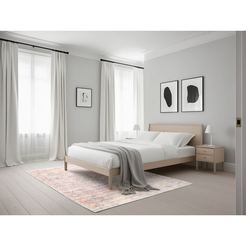 Tapis traditionnel brun / gris, Rectangle 5 pi x 7 pi