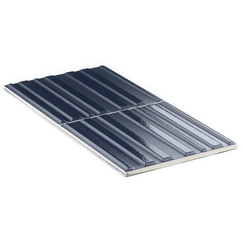 Sydney 8x16 3D Mixed Finish Ceramic Tile, Blue